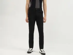 Solid Slim Fit Trousers