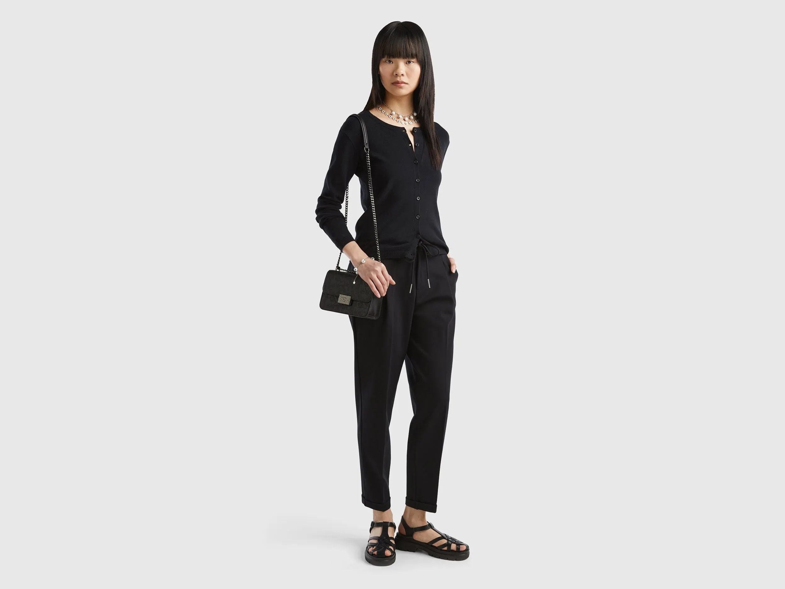 Solid Slim Fit Trousers