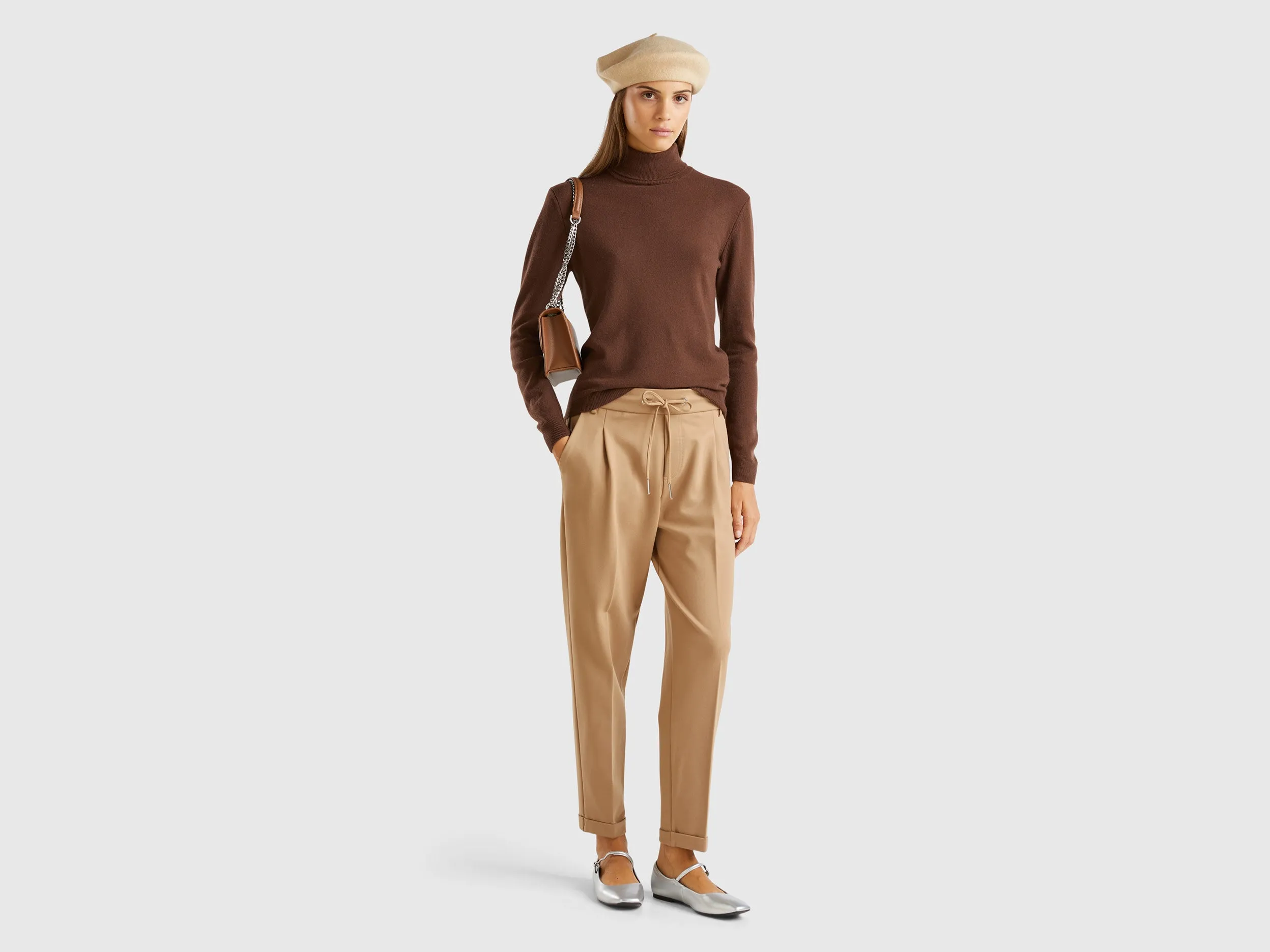Solid Slim Fit Trousers