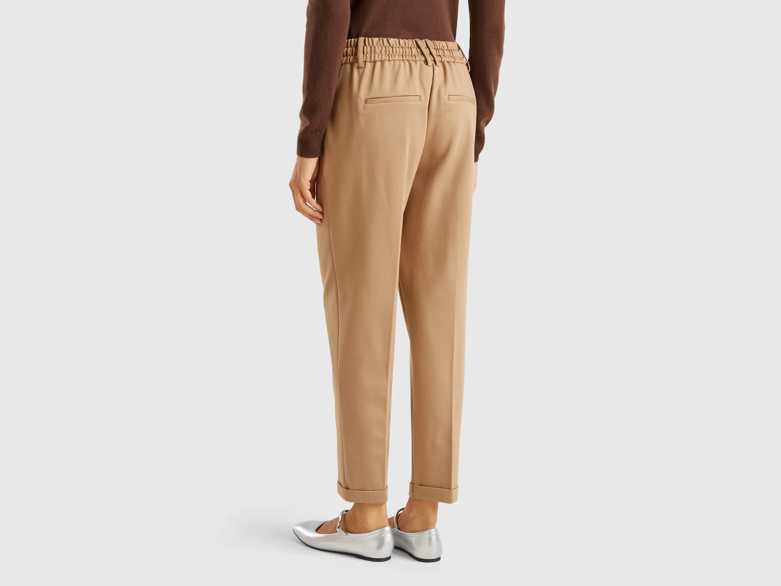 Solid Slim Fit Trousers
