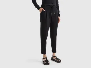 Solid Slim Fit Trousers