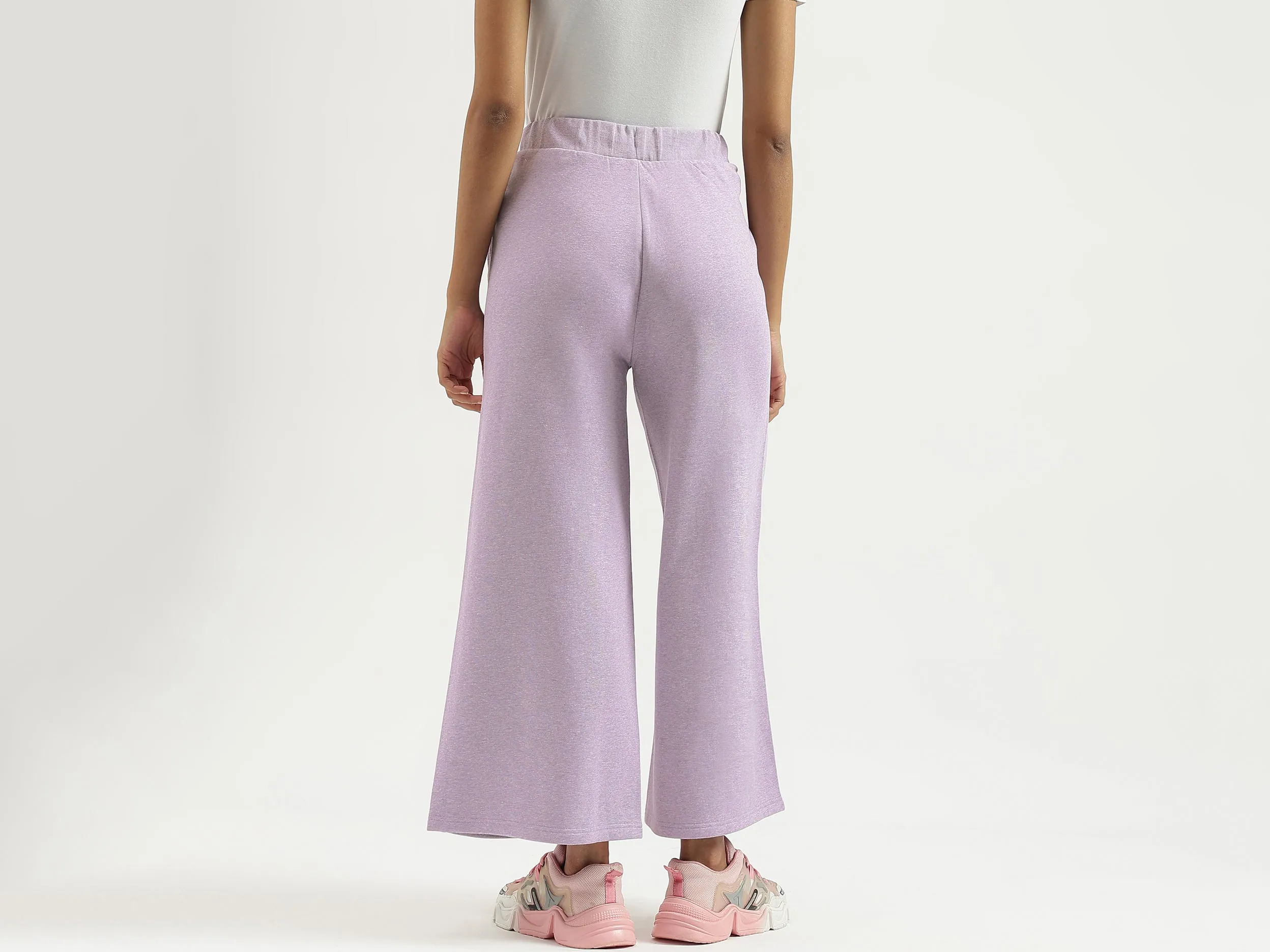 Solid Straight Fit Trouser
