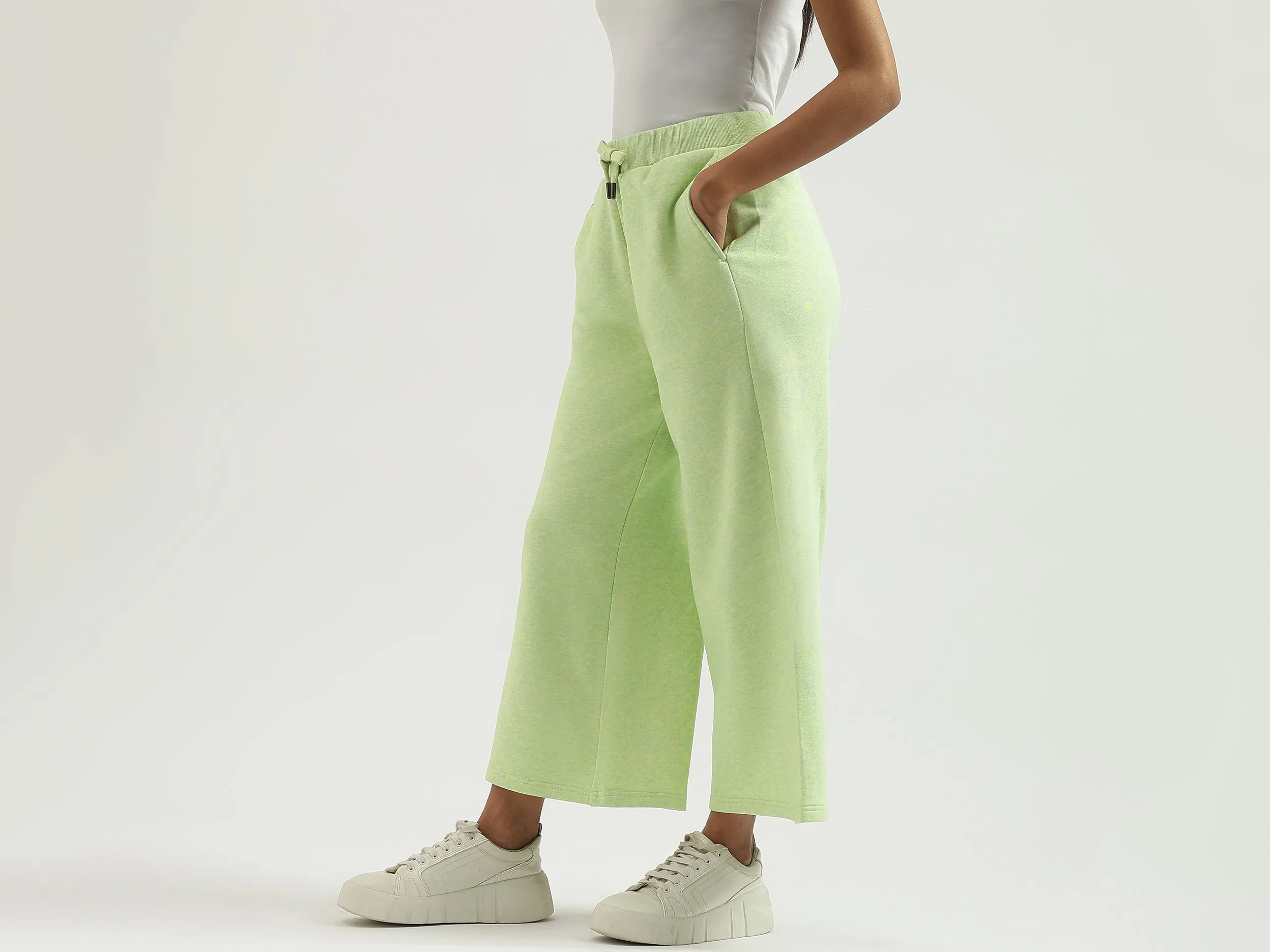 Solid Straight Fit Trouser