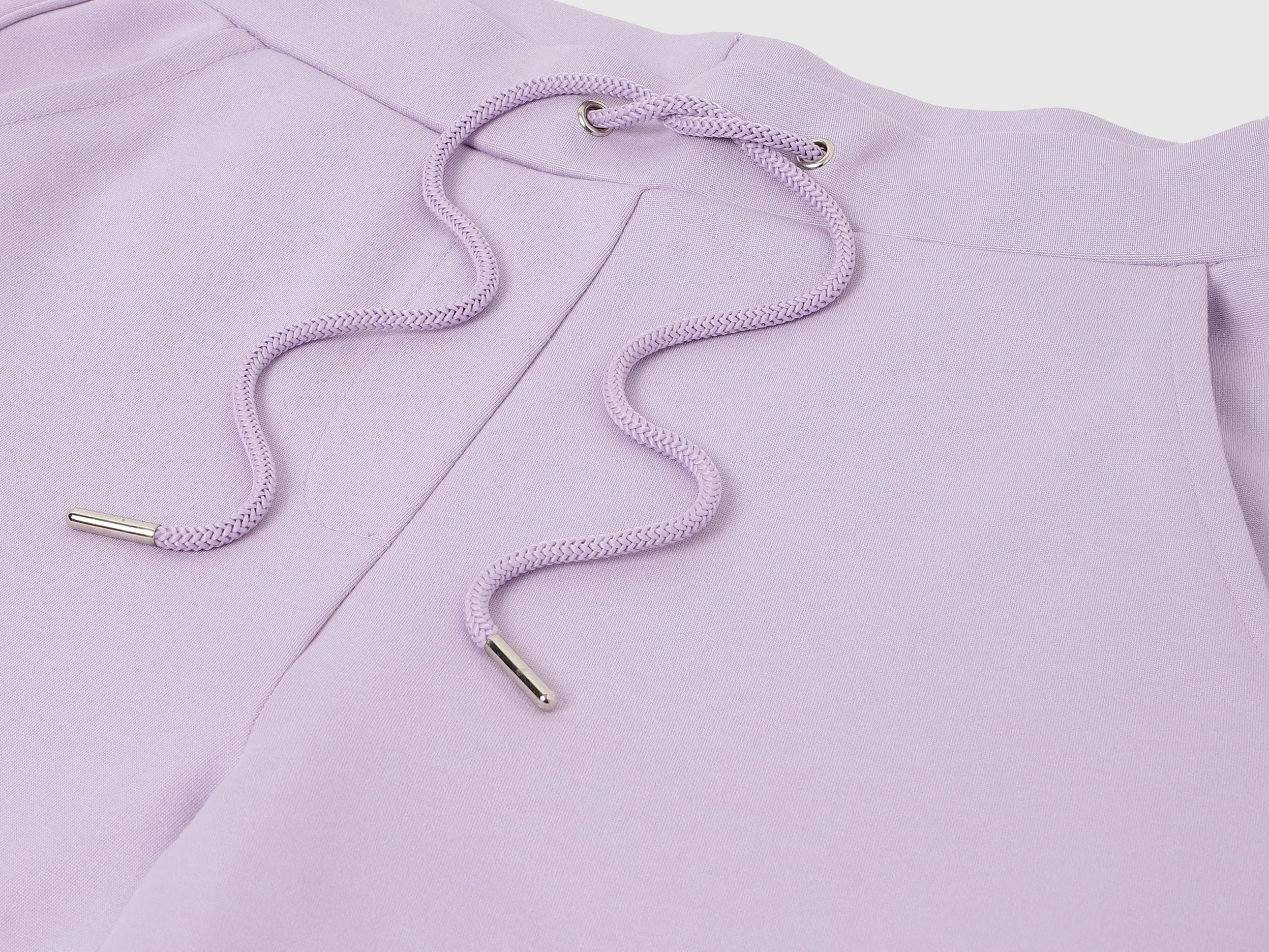 Solid Straight Fit Trousers