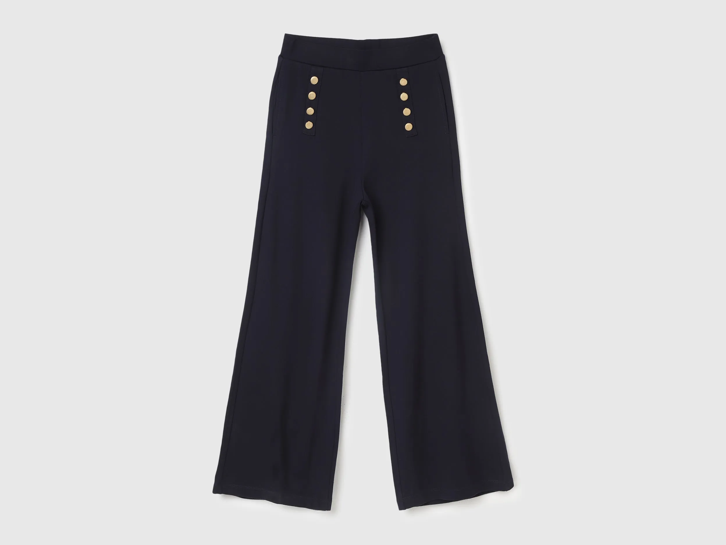 Solid Straight Fit Trousers