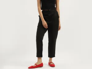 Solid Straight Fit Trousers