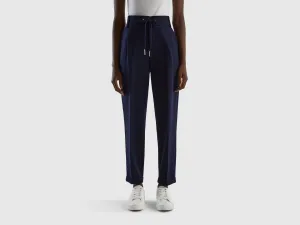 Solid Straight Fit Trousers