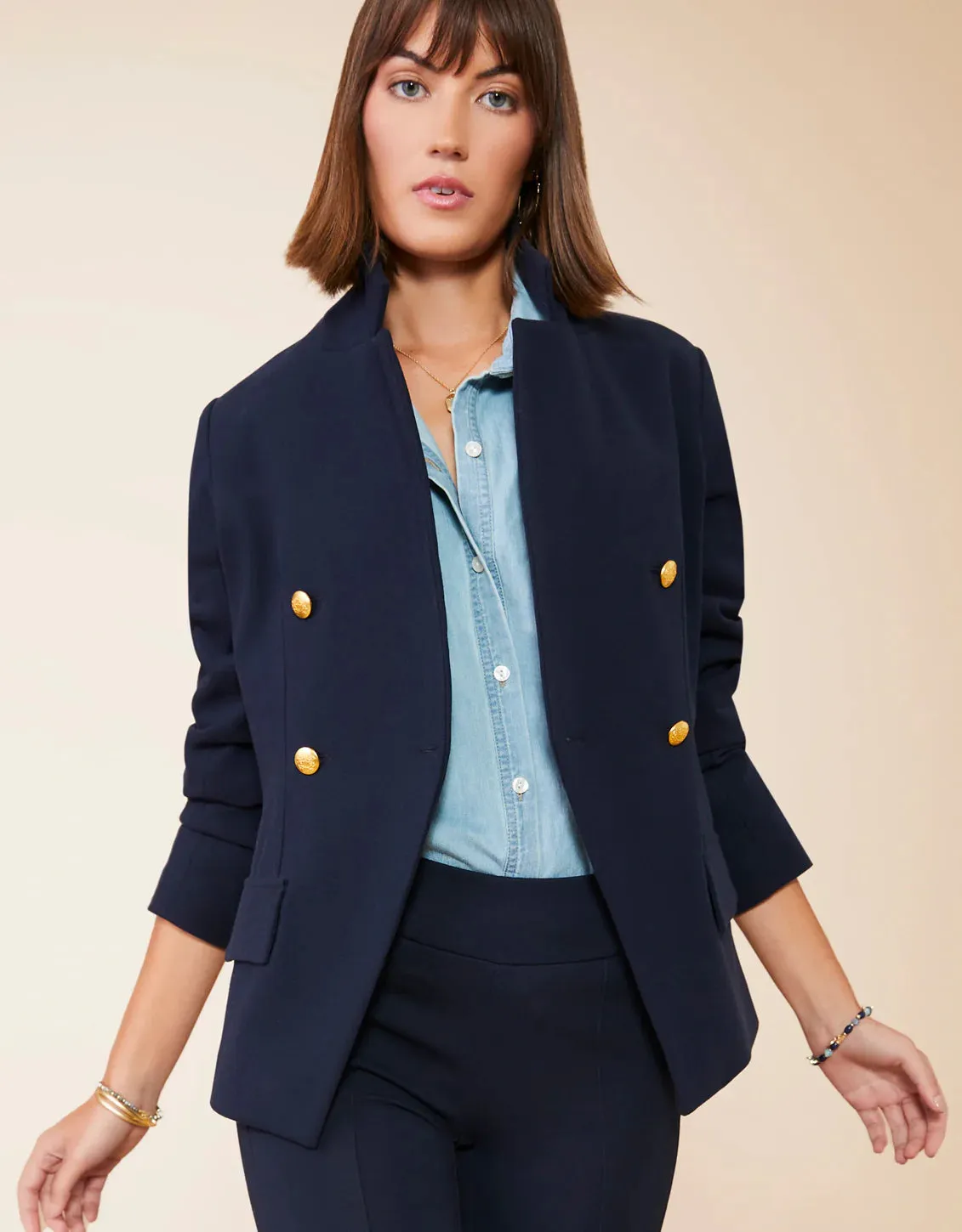 Spartina 449 Athena Blazer Slate  - FINAL SALE