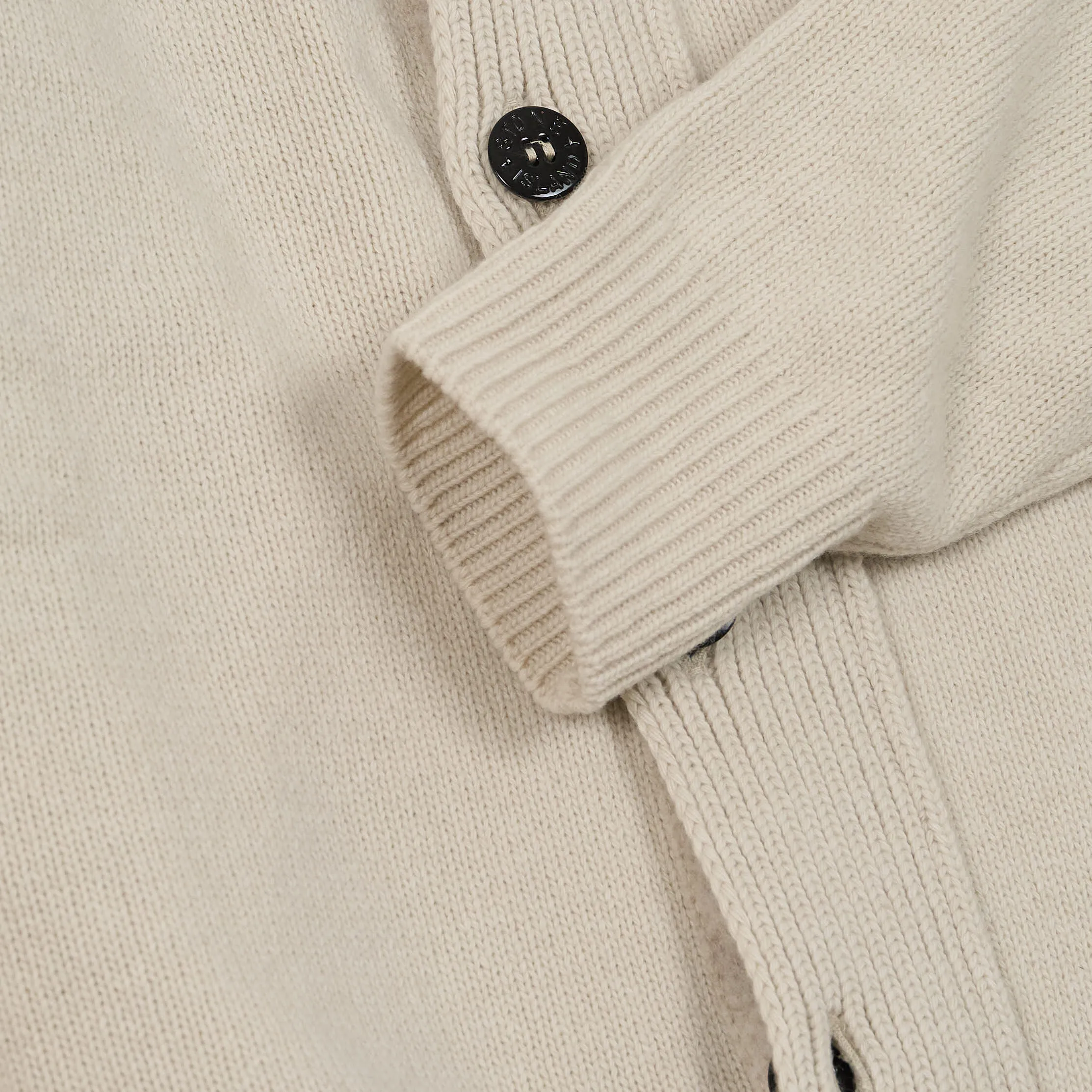 Stone Island Full-Zip Lambswool Cardigan