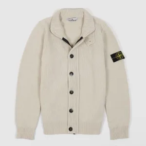 Stone Island Full-Zip Lambswool Cardigan