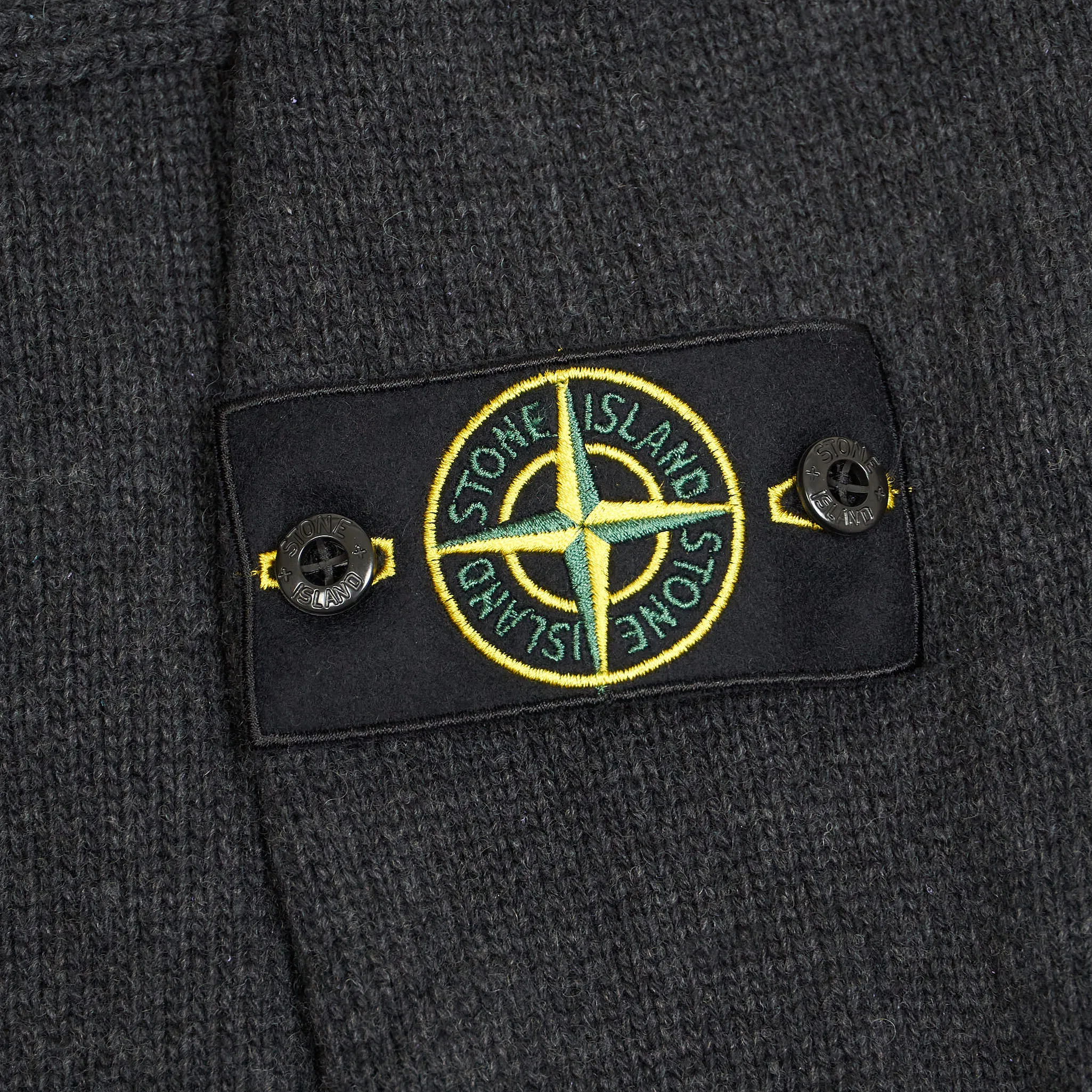 Stone Island Full-Zip Lambswool Cardigan
