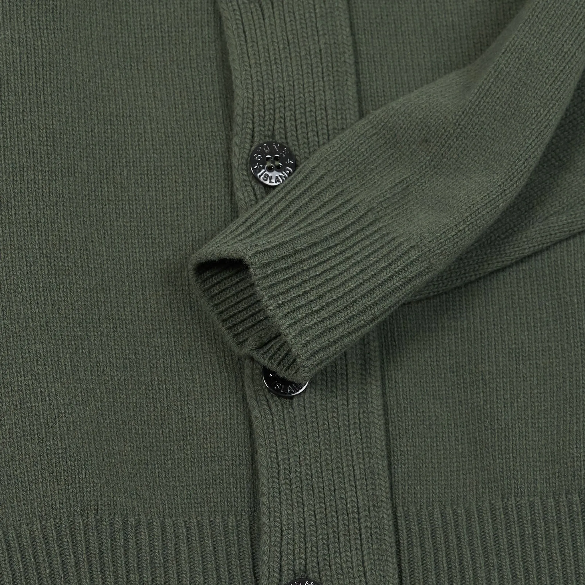 Stone Island Full-Zip Lambswool Cardigan