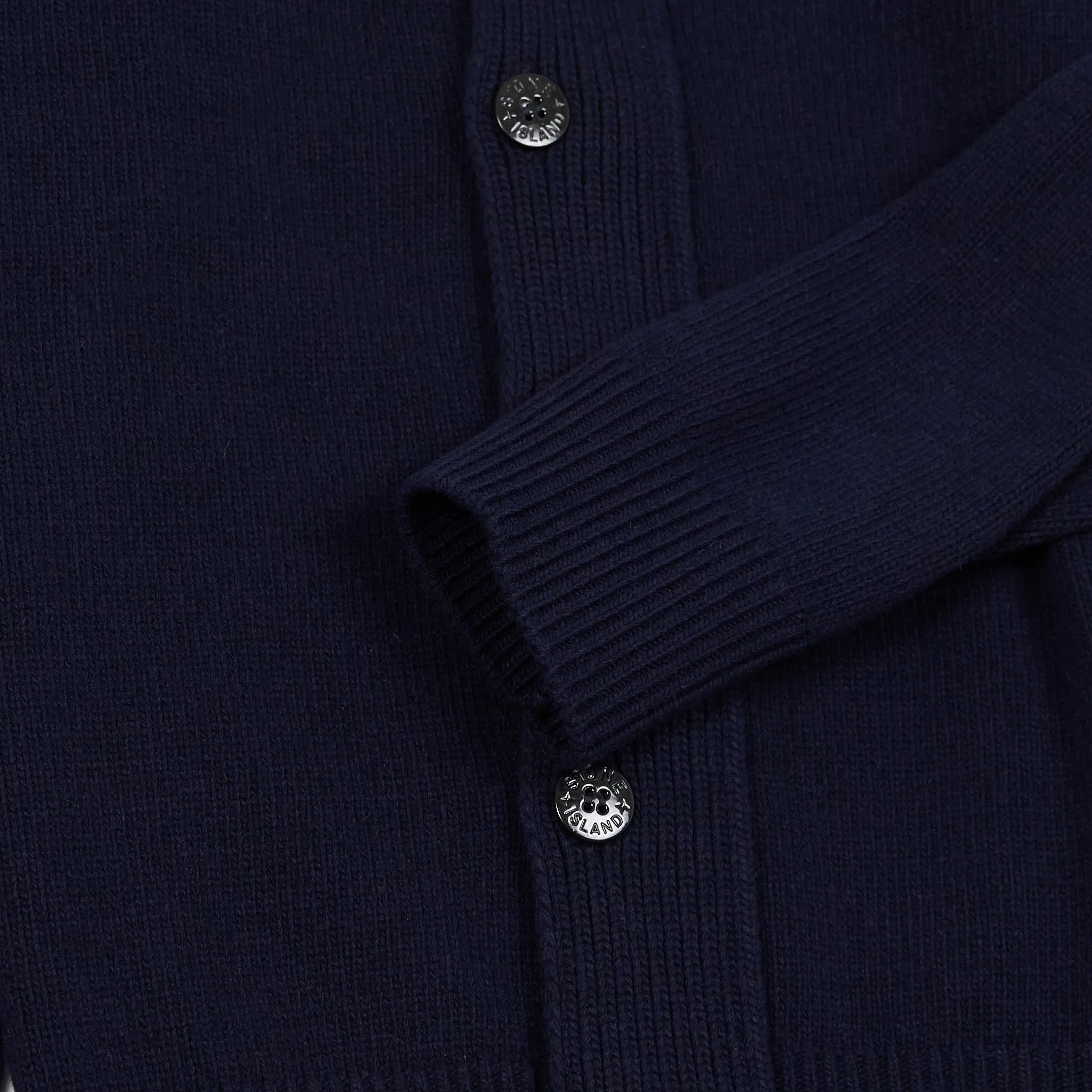 Stone Island Full-Zip Lambswool Cardigan