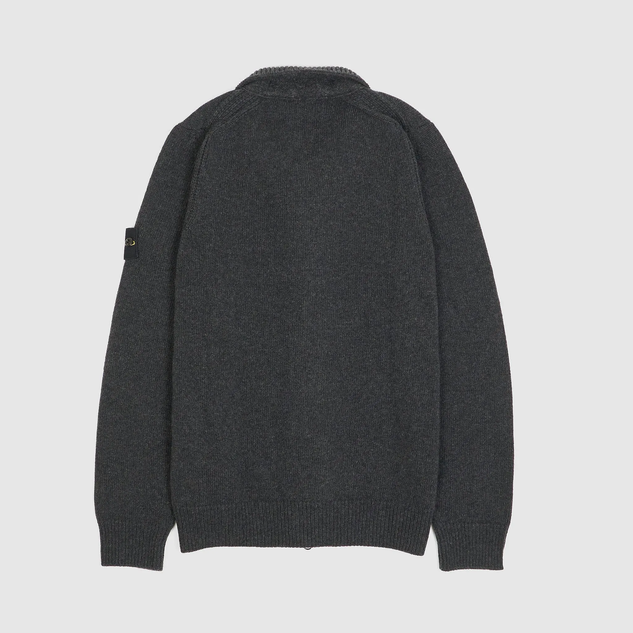 Stone Island Full-Zip Lambswool Cardigan