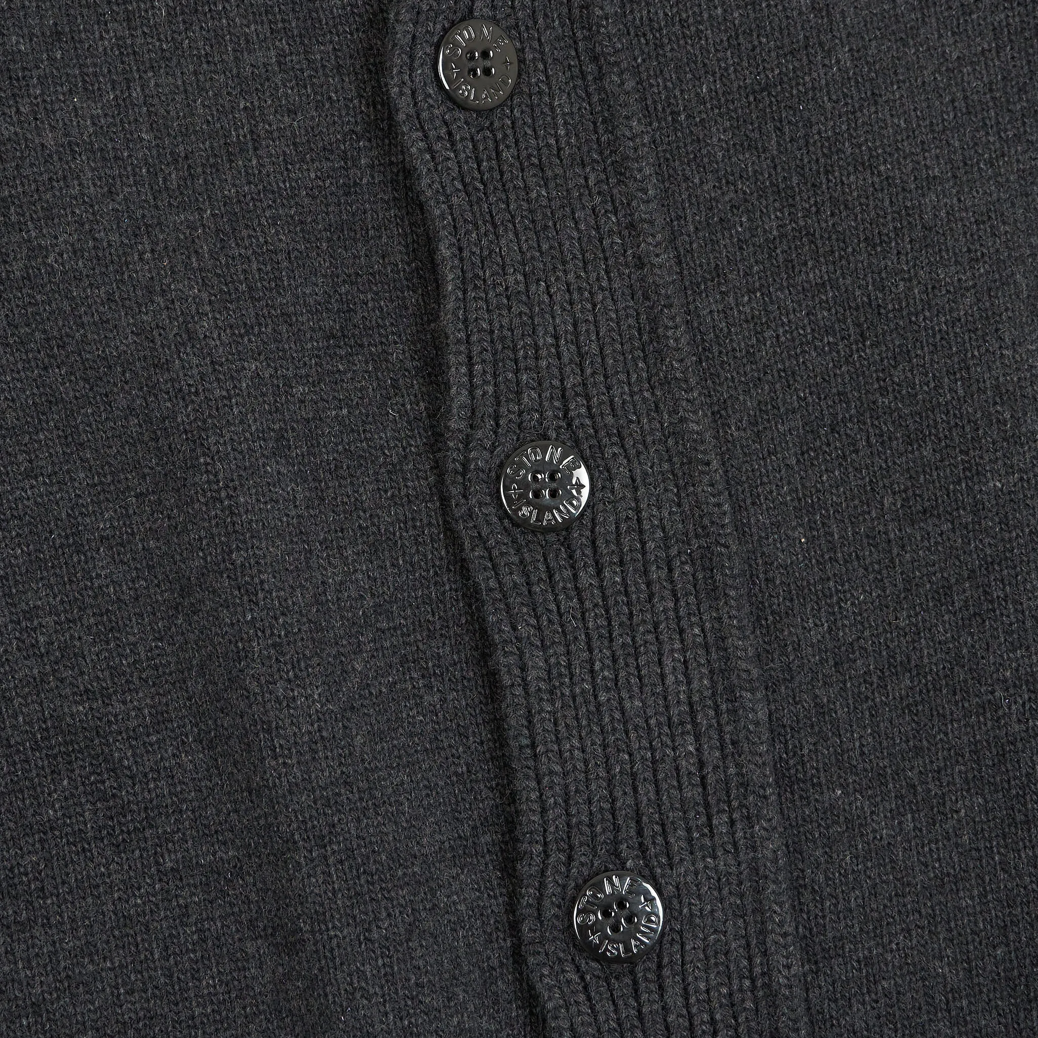 Stone Island Full-Zip Lambswool Cardigan