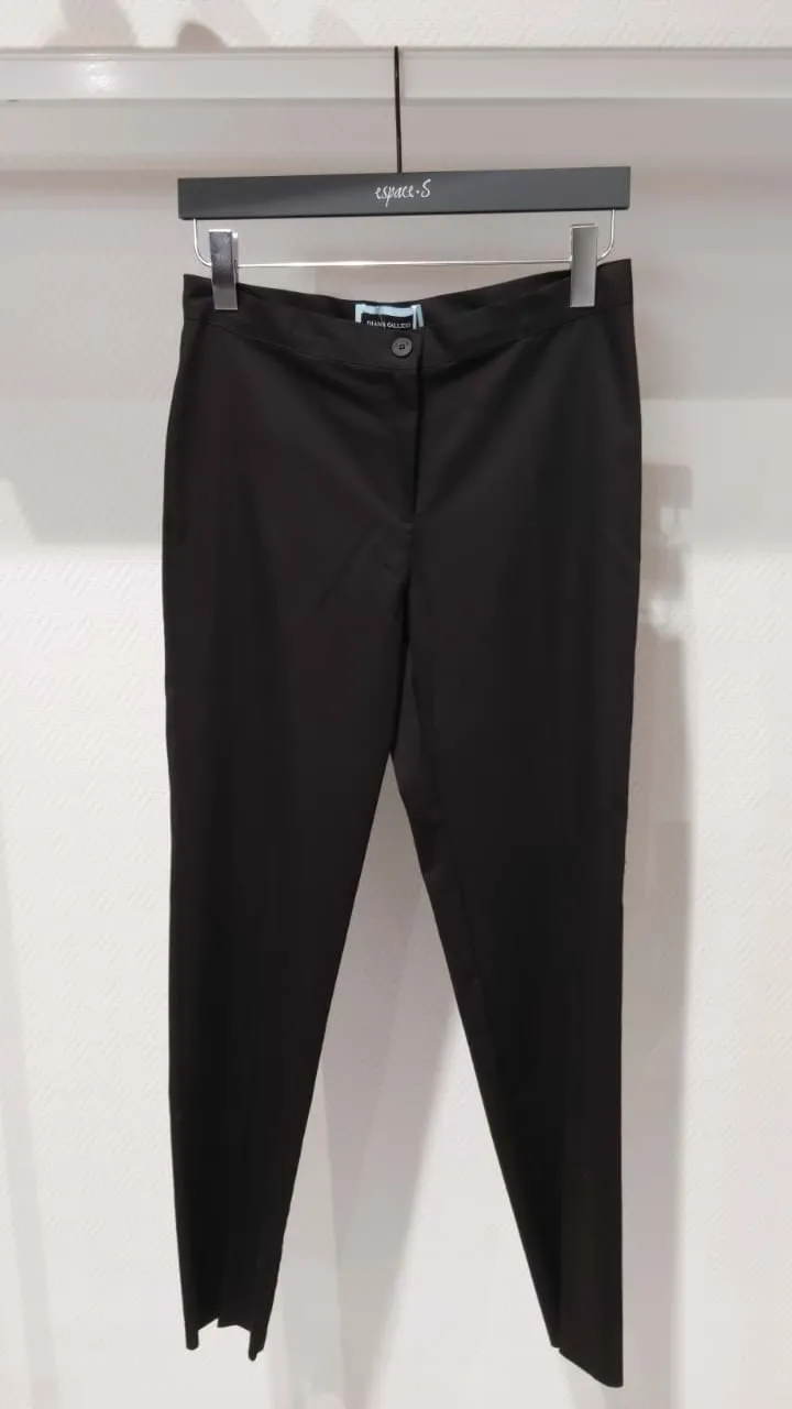 STRAIGHT CUT COTON TROUSERS