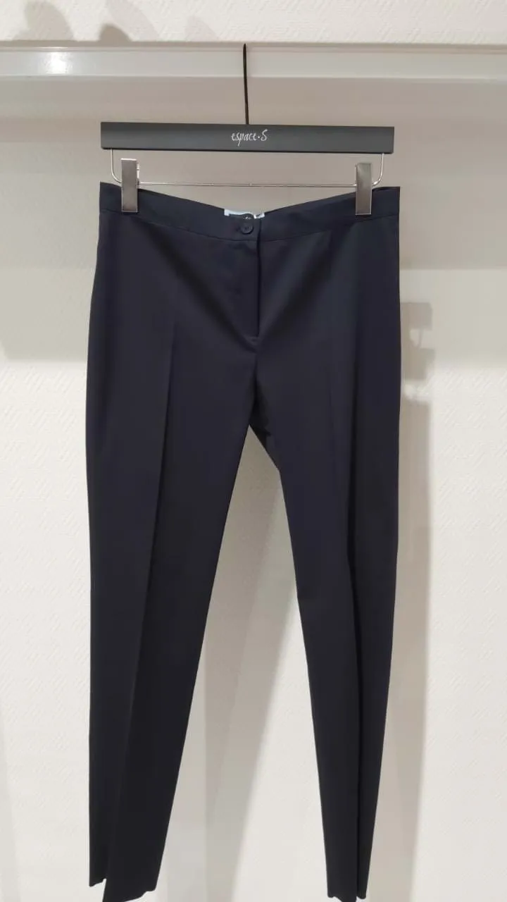 STRAIGHT CUT COTON TROUSERS