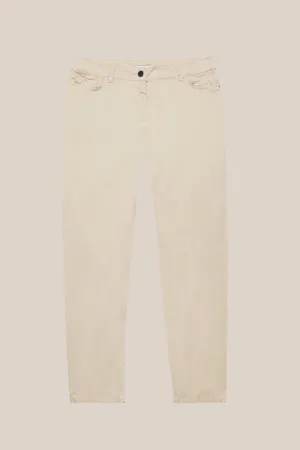 STRAIGHT GARMENT DYED TROUSERS