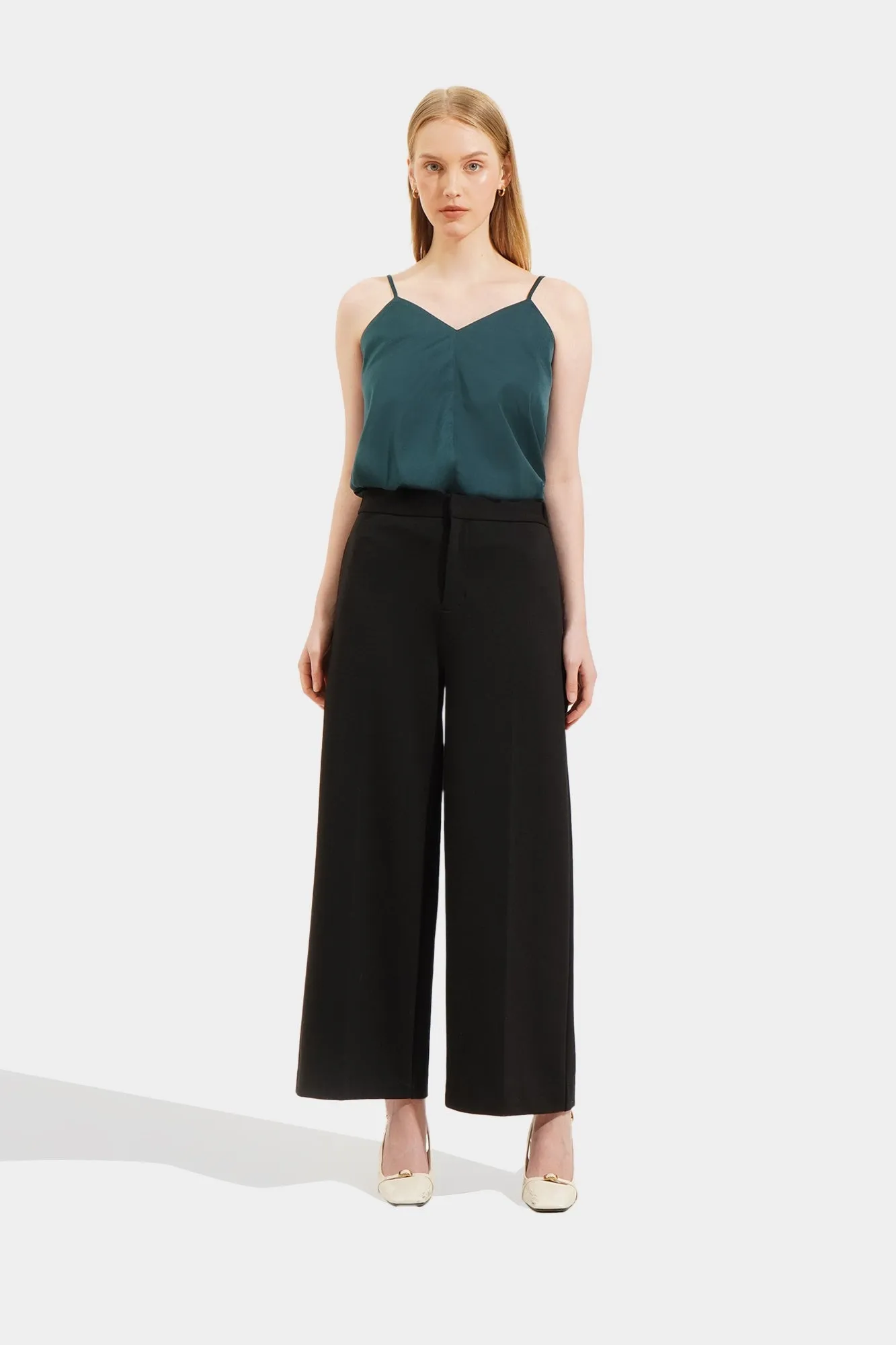 Straight Knitted Trousers
