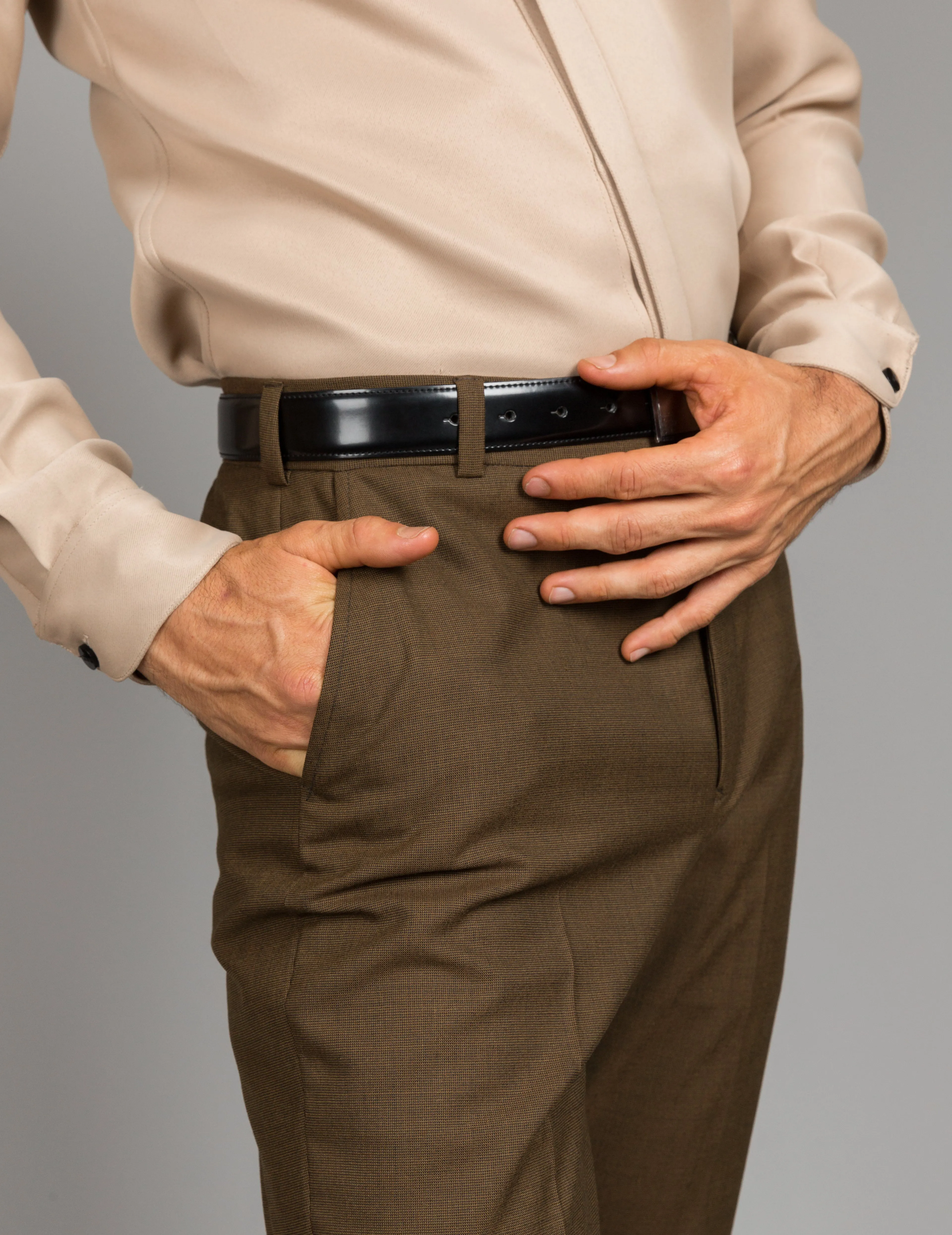 Straight Trousers with straight pockets