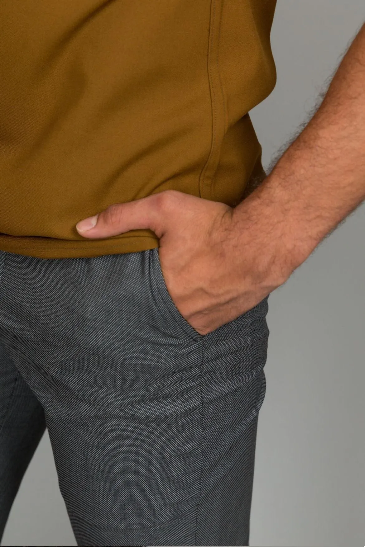 Straight Trousers with straight pockets