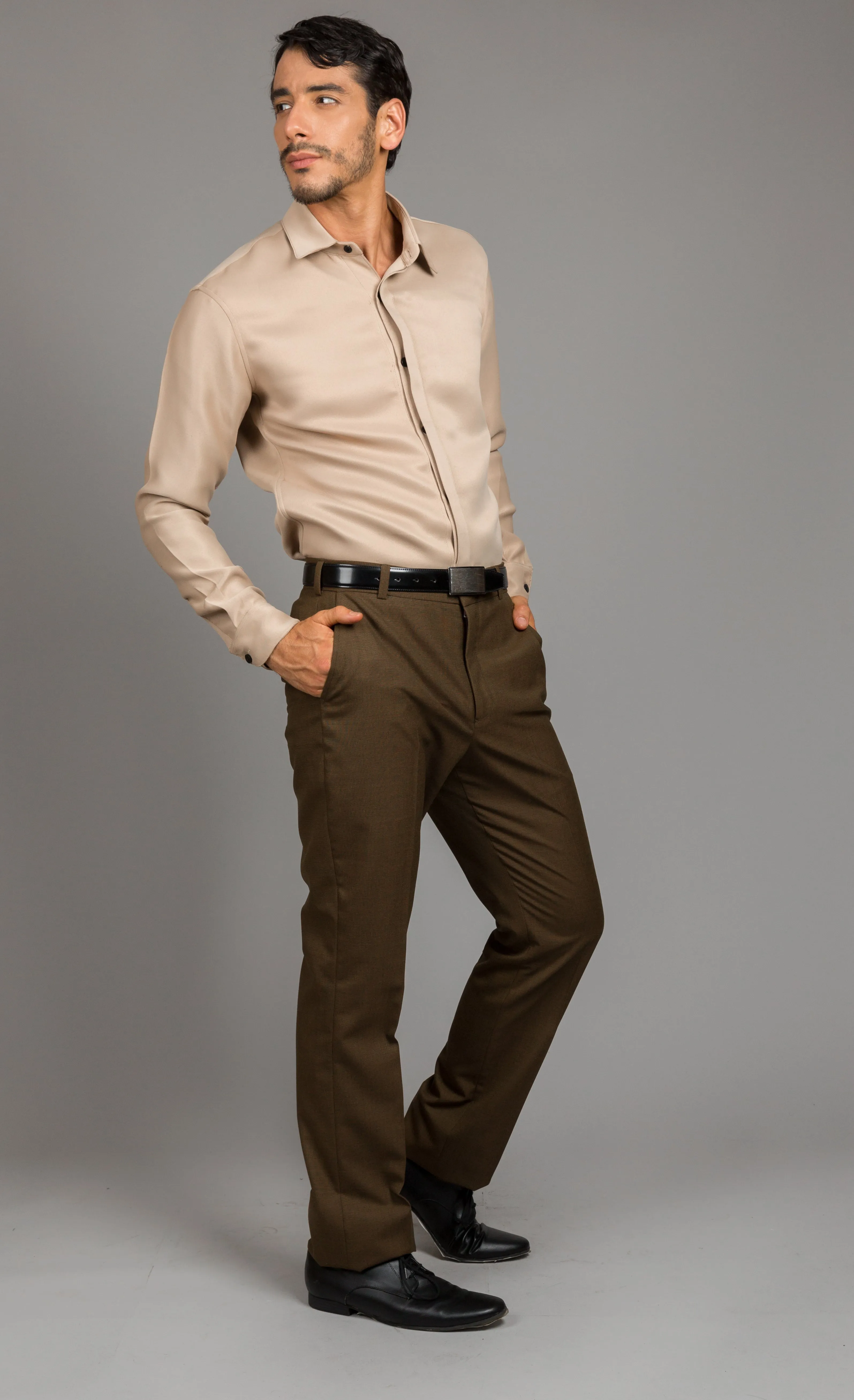 Straight Trousers with straight pockets