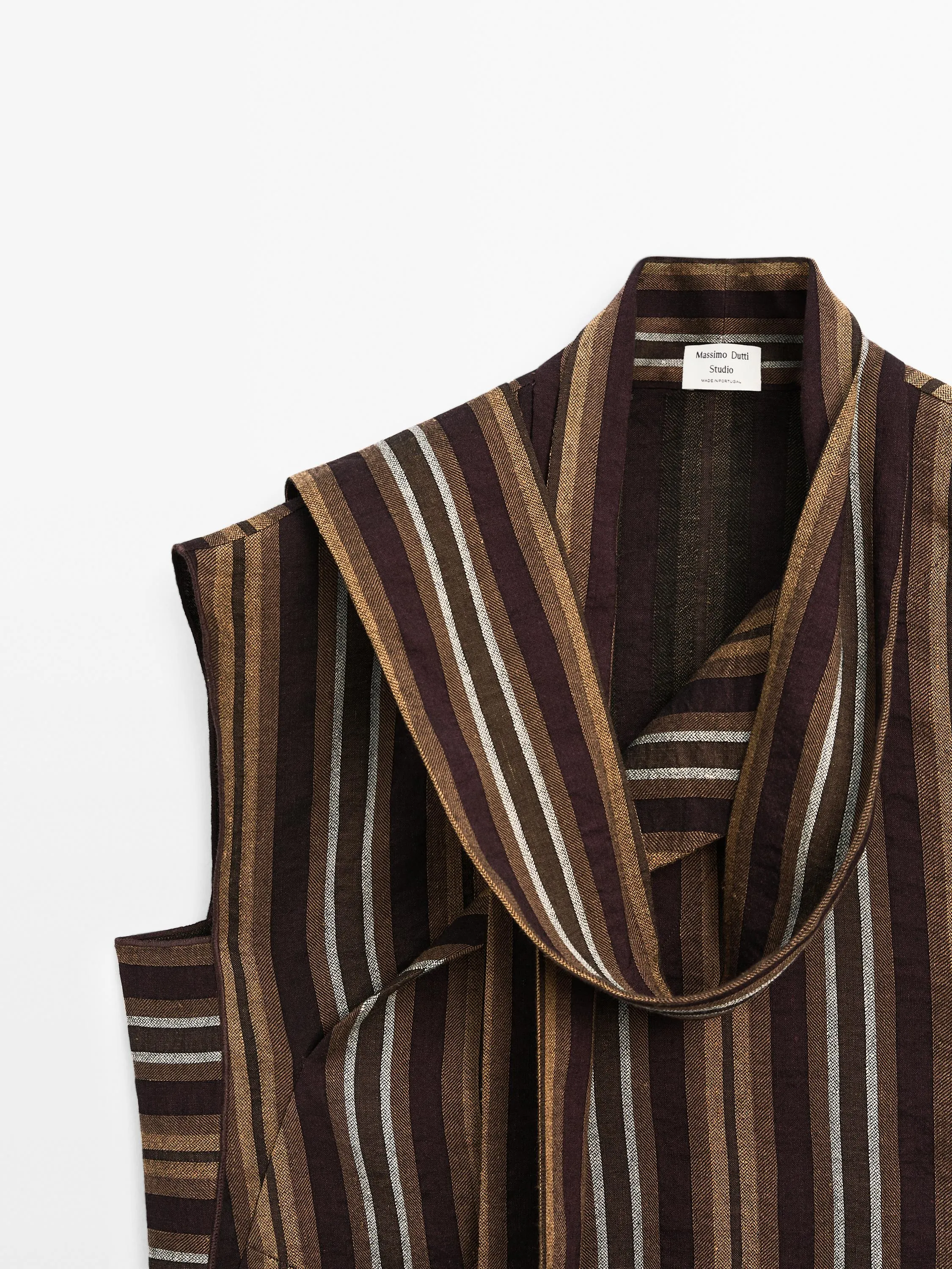 Striped flowing blouse