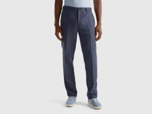 Striped Slim Fit Trousers