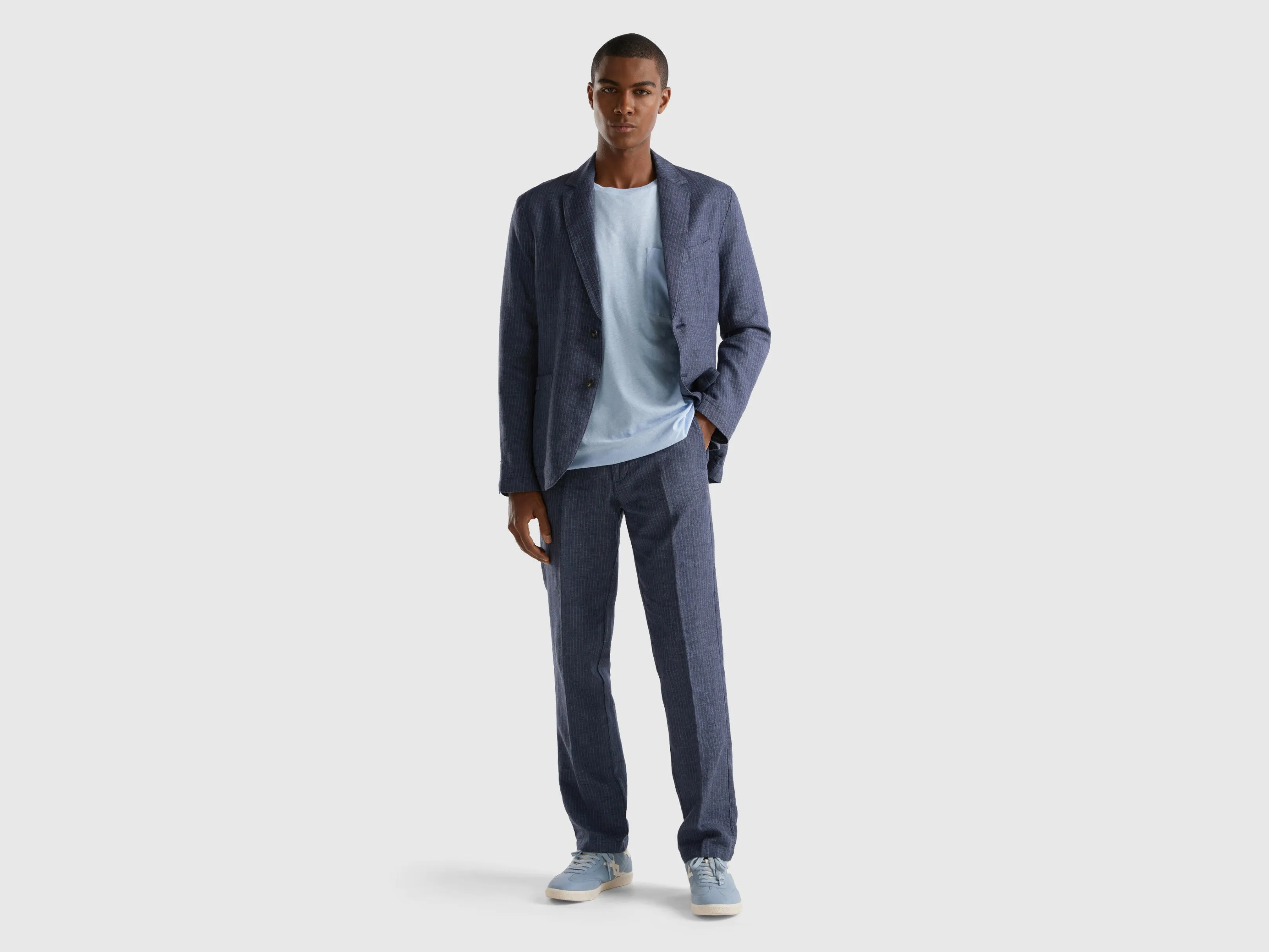 Striped Slim Fit Trousers