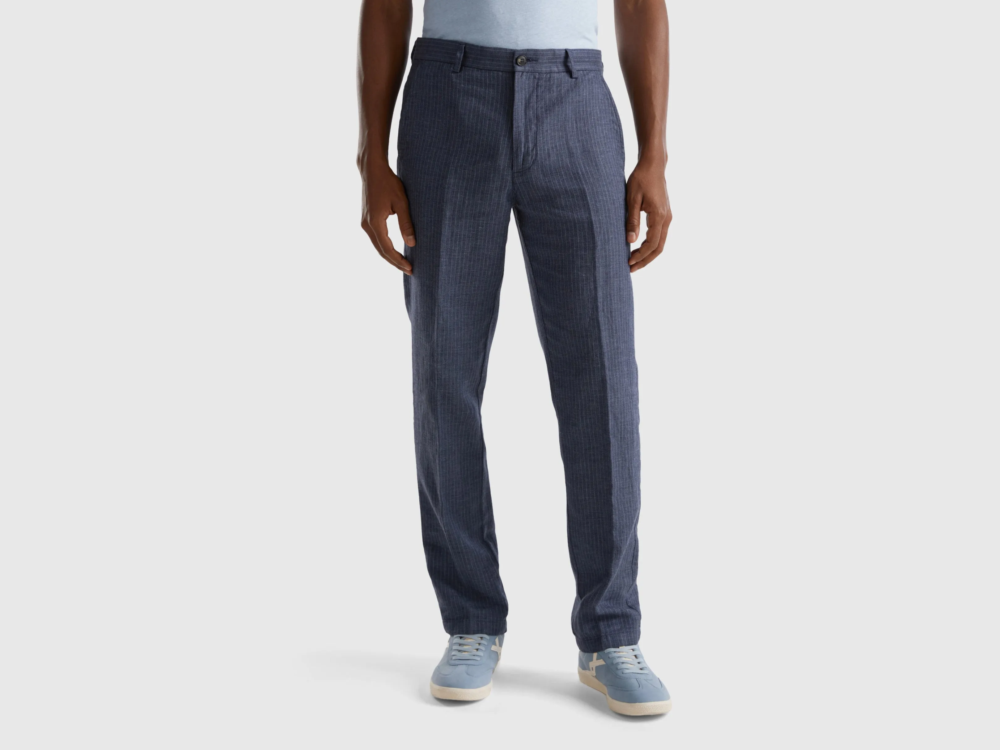Striped Slim Fit Trousers