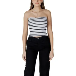 Striped Tube Top and Black Pants