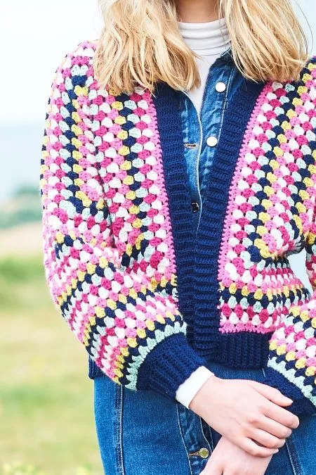 Stylecraft 9965 Crochet Granny Hexagon Cardigans