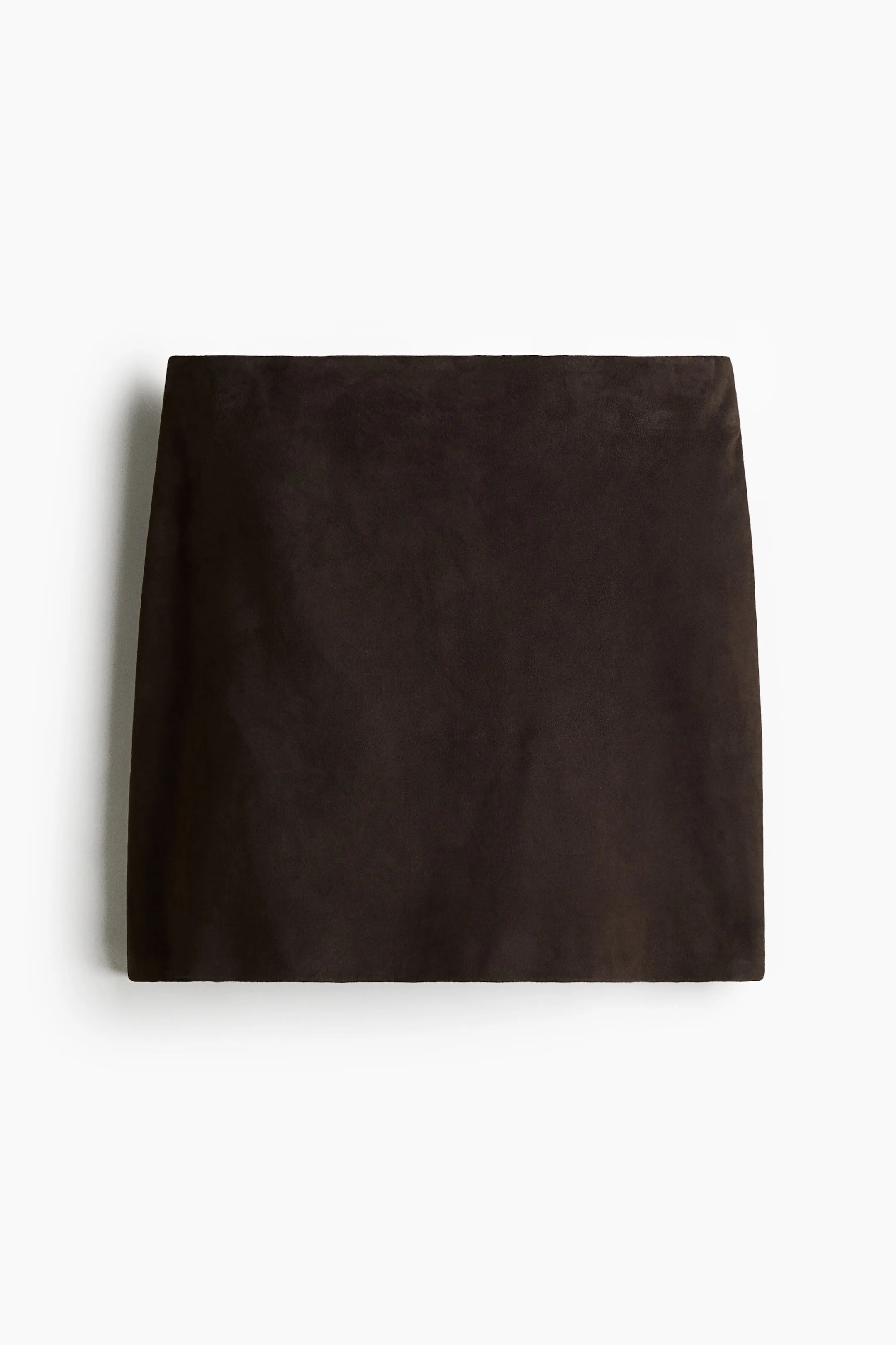 Suede mini skirt