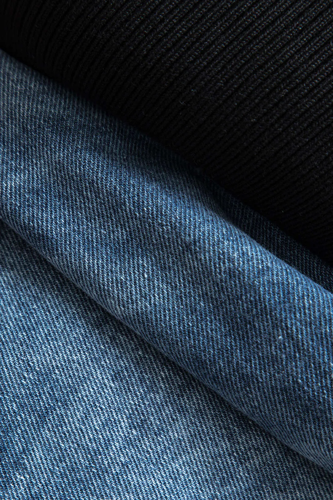 Taylor - Plus Size Denim Patchwork Woman's Cardigan