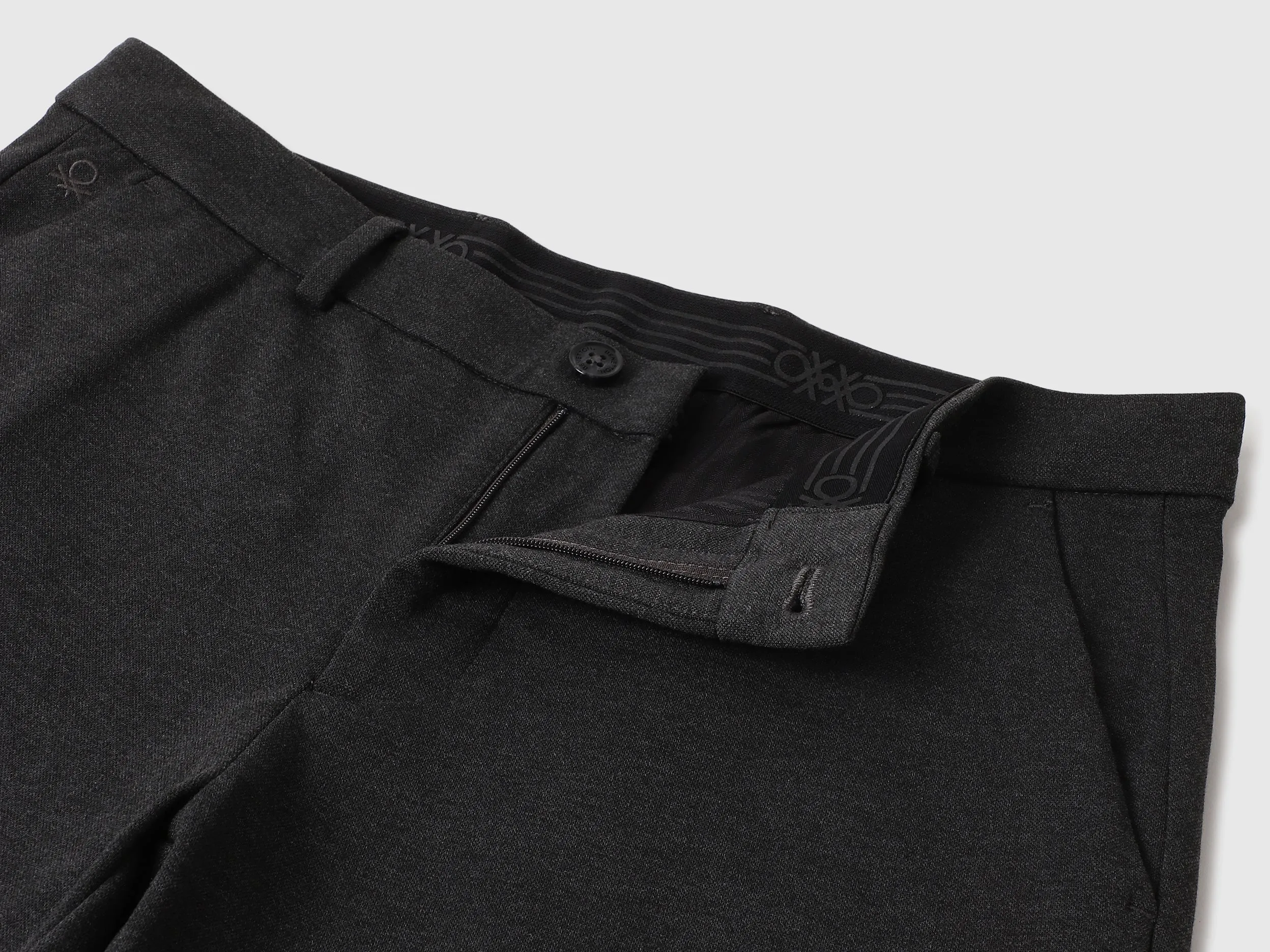 Textured Slim Fit Trouser