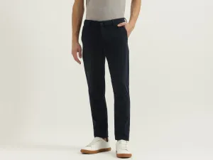 Textured Slim Fit Trousers