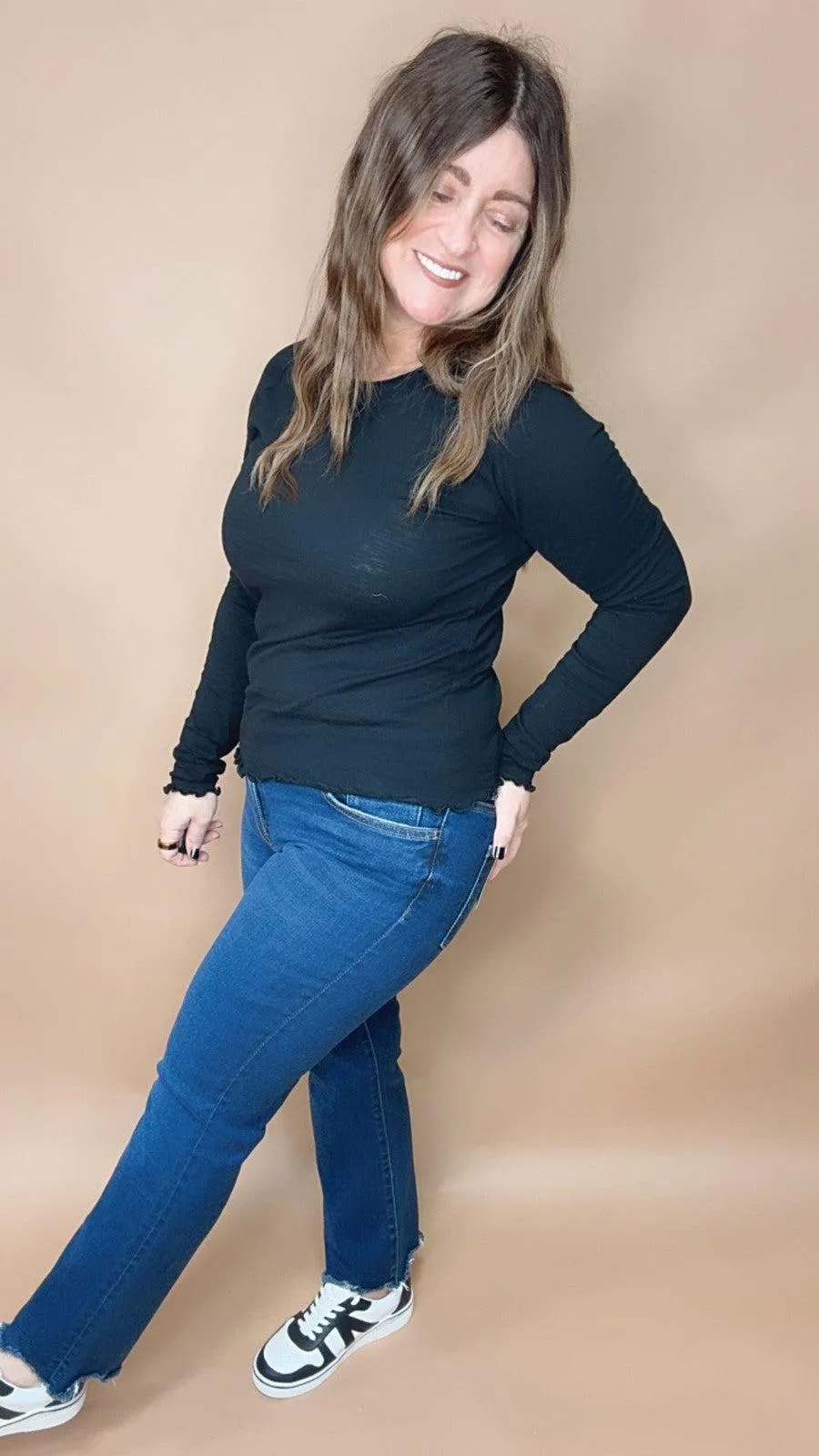 The Gwen Top in Black
