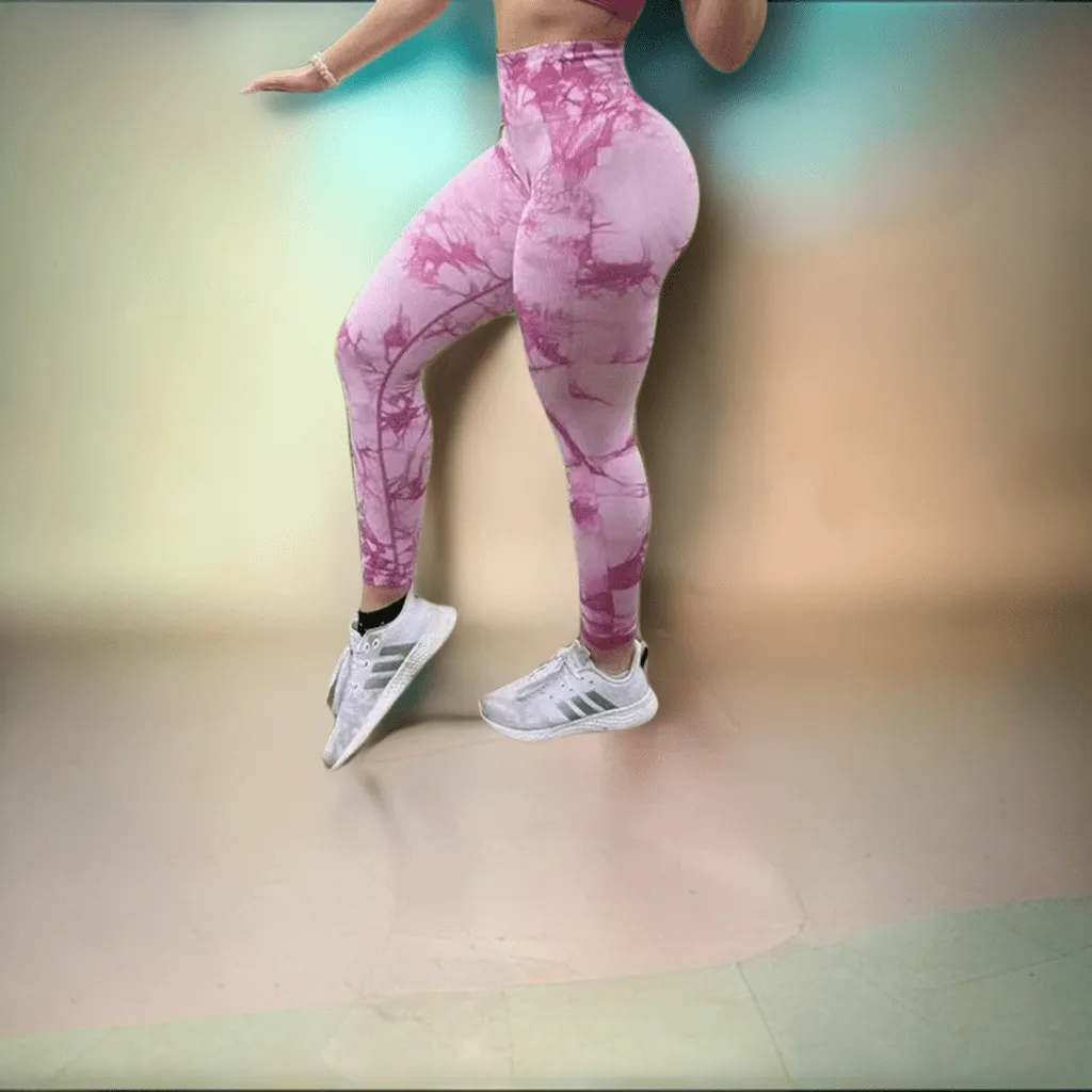 Tie Dye Leggings Women Fitness Yoga Pants