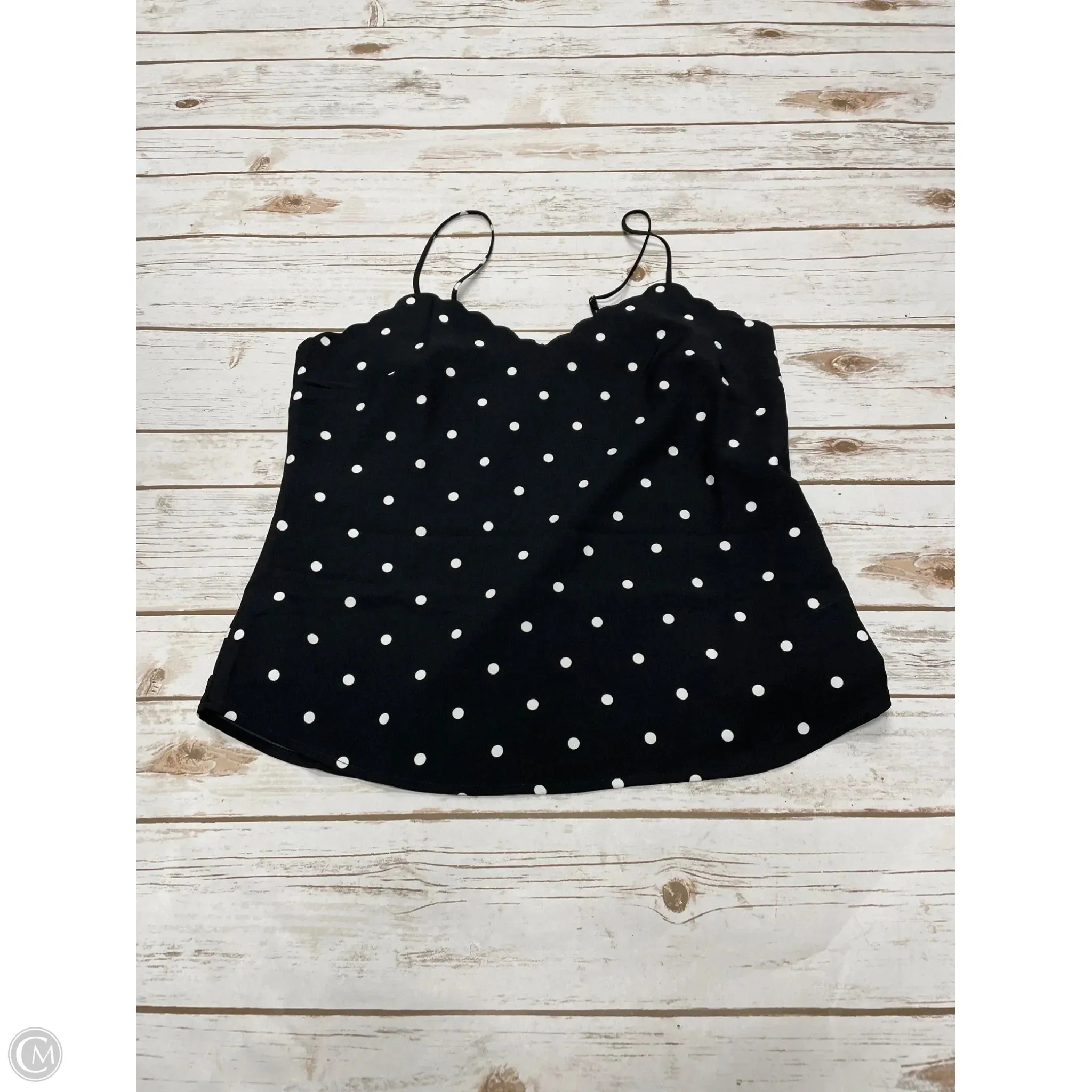 Top Sleeveless By J. Crew In Polkadot Pattern, Size: S