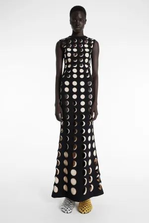 Top With Layered Holes Black Nude