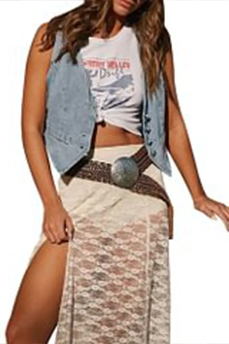 TR3252 Denim Waistcoat