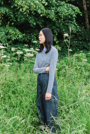 Tracey-Dee Organic Cotton Trouser In Denim