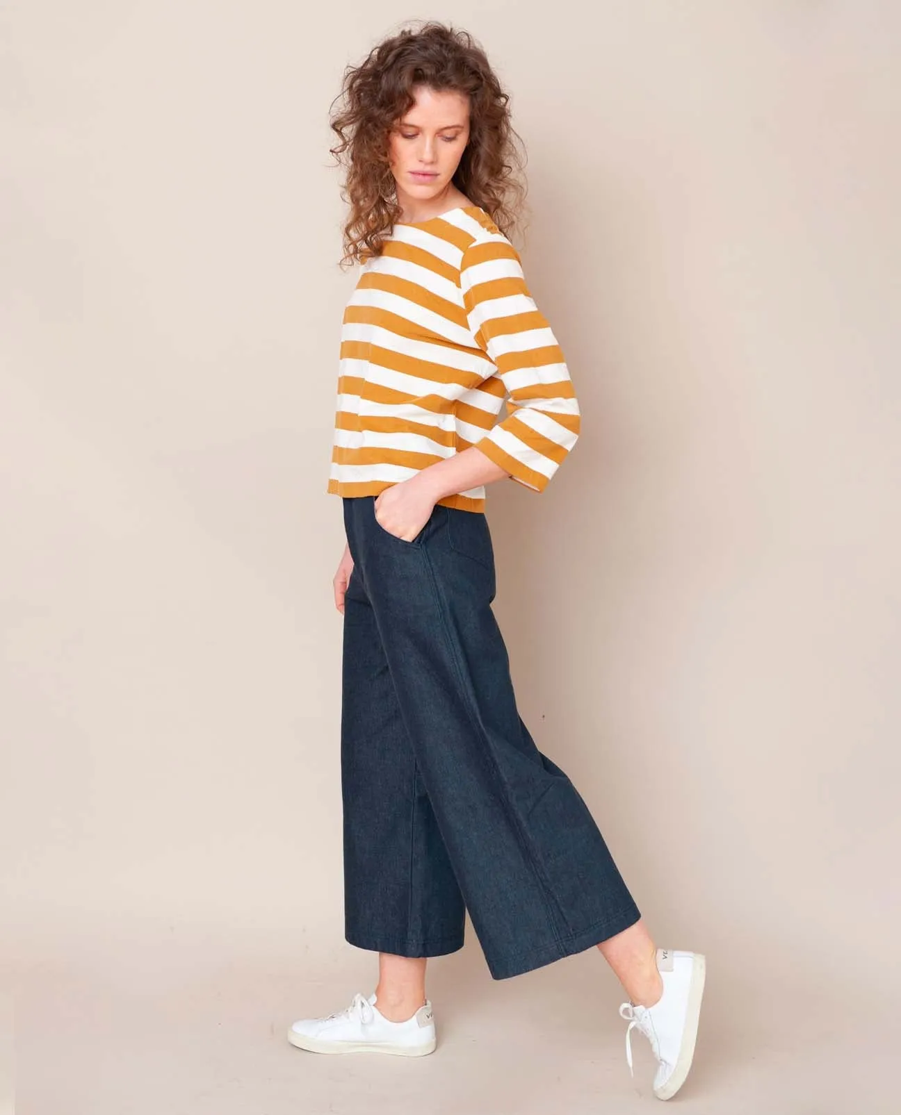Tracey-Dee Organic Cotton Trouser In Denim
