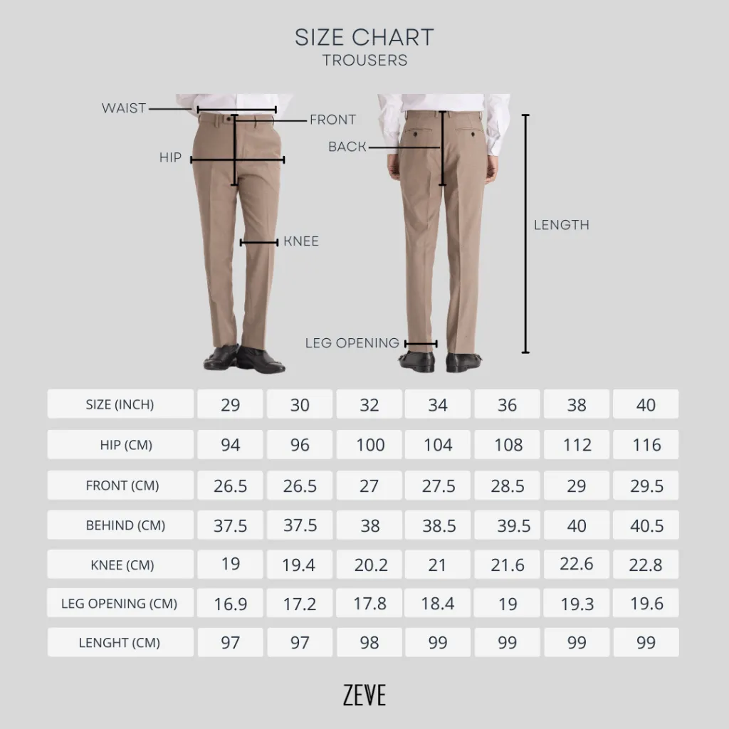 Trousers With Belt Loop - Deep Black Plain (Slim Straight)