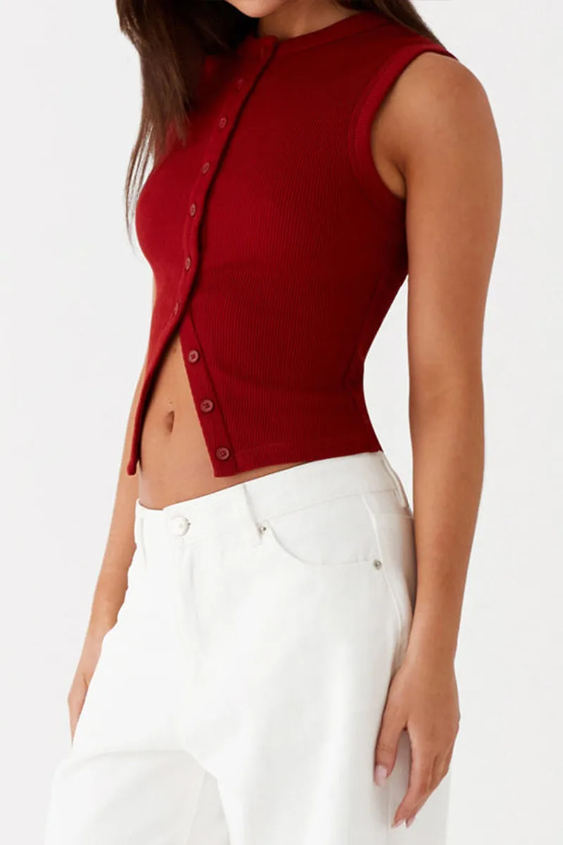 TT3088 Slim Fit Vest Top Outerwear
