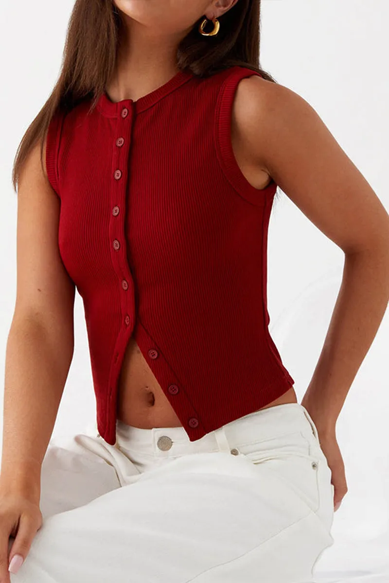 TT3088 Slim Fit Vest Top Outerwear