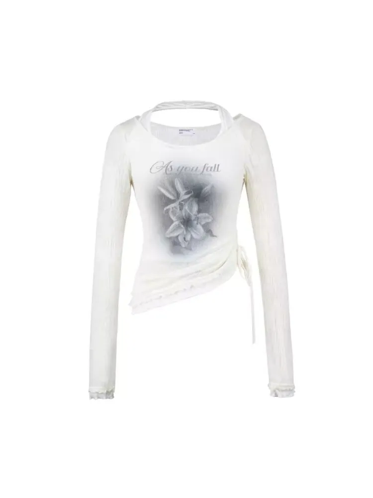 Two Pieces Layered Knit Long Sleeve T-Shirt【s0000006307】