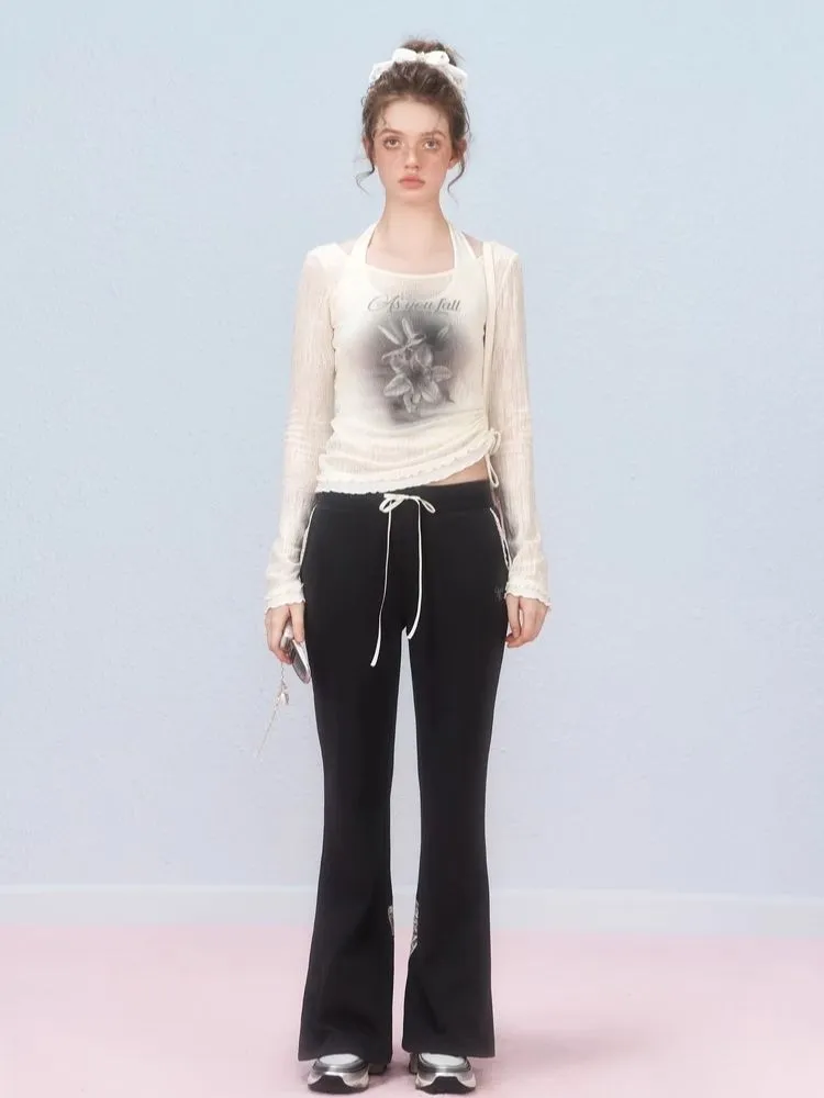 Two Pieces Layered Knit Long Sleeve T-Shirt【s0000006307】