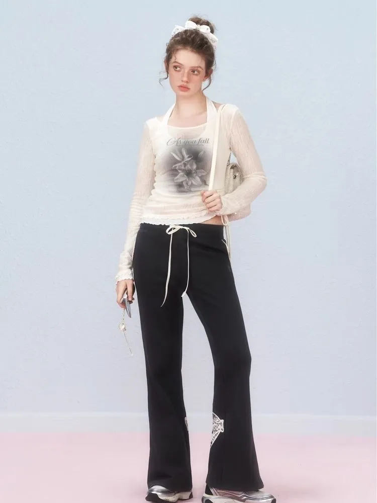 Two Pieces Layered Knit Long Sleeve T-Shirt【s0000006307】