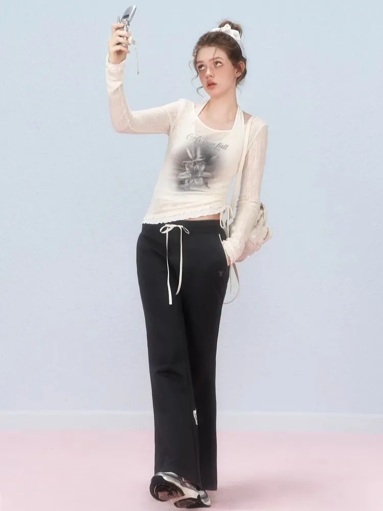 Two Pieces Layered Knit Long Sleeve T-Shirt【s0000006307】